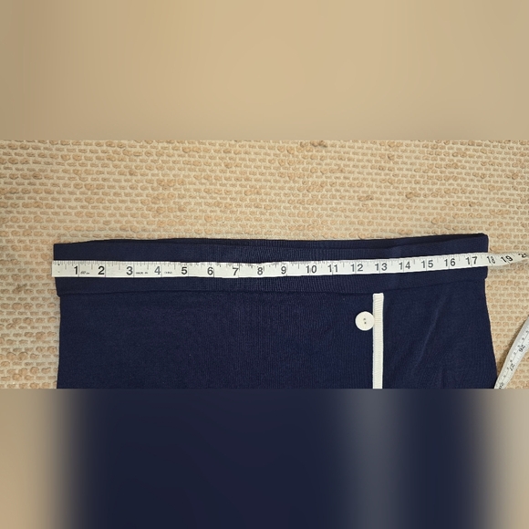 EVA MENDES Sweater Skirt Navy Blue Size Xl - Picture 11 of 12